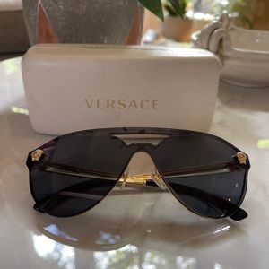 Versace authentic Medusa visor shades